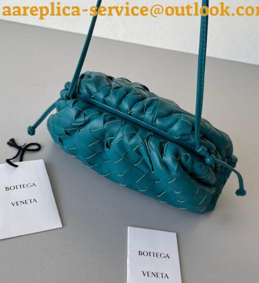 Replica Bottega Veneta Mini Pouch with Strap in Mallard Intrecciato Lambskin 5