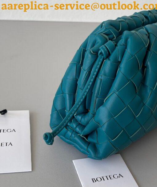 Replica Bottega Veneta Mini Pouch with Strap in Mallard Intrecciato Lambskin 6