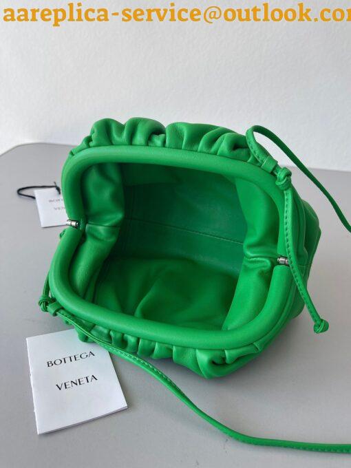 Replica Bottega Veneta Mini Pouch with Strap in Parakeet Calfskin 8