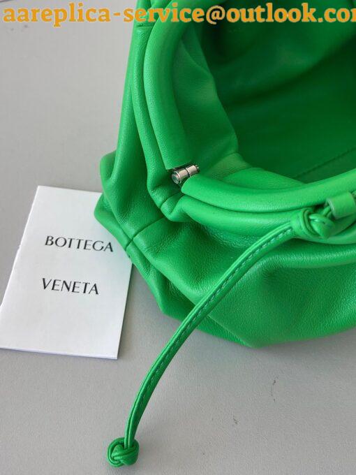 Replica Bottega Veneta Mini Pouch with Strap in Parakeet Calfskin 10