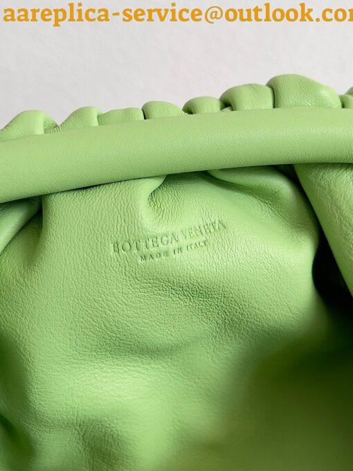 Replica Bottega Veneta Mini Pouch with Strap in Pistachio Calfskin 5