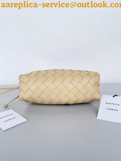 Replica Bottega Veneta Mini Pouch with Strap in Porridge Intrecciato Lambskin 10