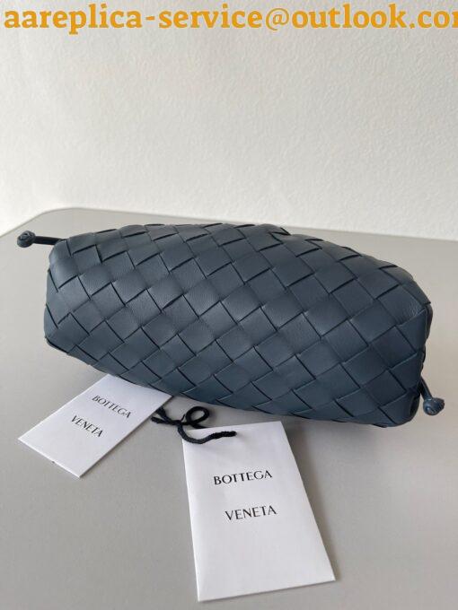 Replica Bottega Veneta Mini Pouch with Strap in Space Intrecciato Lambskin