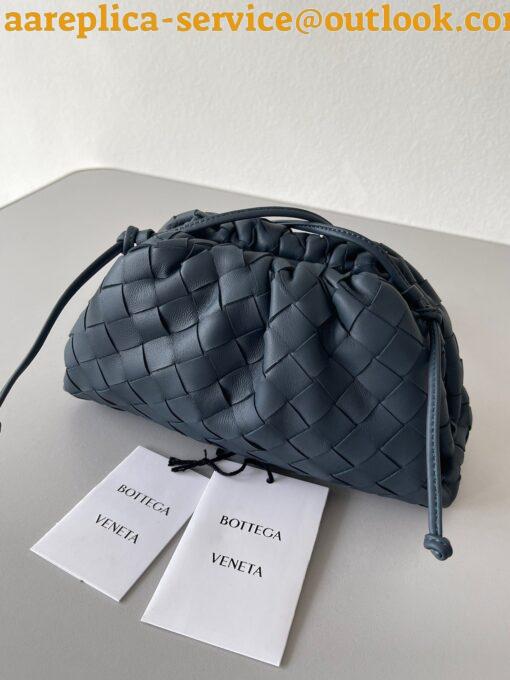 Replica Bottega Veneta Mini Pouch with Strap in Space Intrecciato Lambskin 3