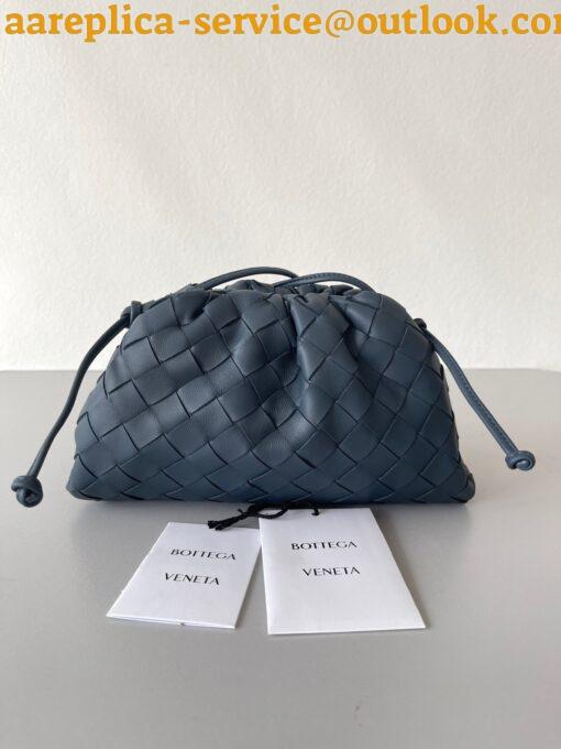 Replica Bottega Veneta Mini Pouch with Strap in Space Intrecciato Lambskin 4