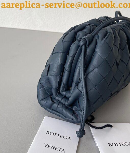 Replica Bottega Veneta Mini Pouch with Strap in Space Intrecciato Lambskin 5