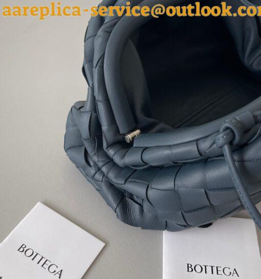 Replica Bottega Veneta Mini Pouch with Strap in Space Intrecciato Lambskin 11