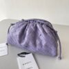 Replica Bottega Veneta Mini Pouch with Strap in White Intrecciato Lambskin 12