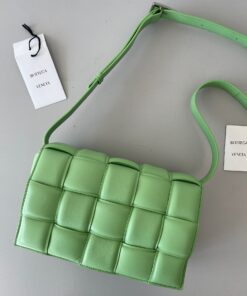 Replica Bottega Veneta Padded Cassette Bag In Acid Green Lambskin