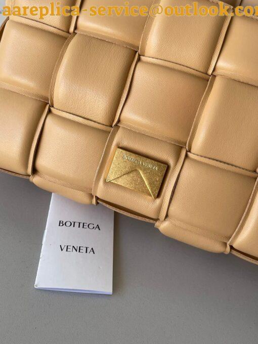 Replica Bottega Veneta Padded Cassette Bag In Almond Intrecciato Lambskin 2