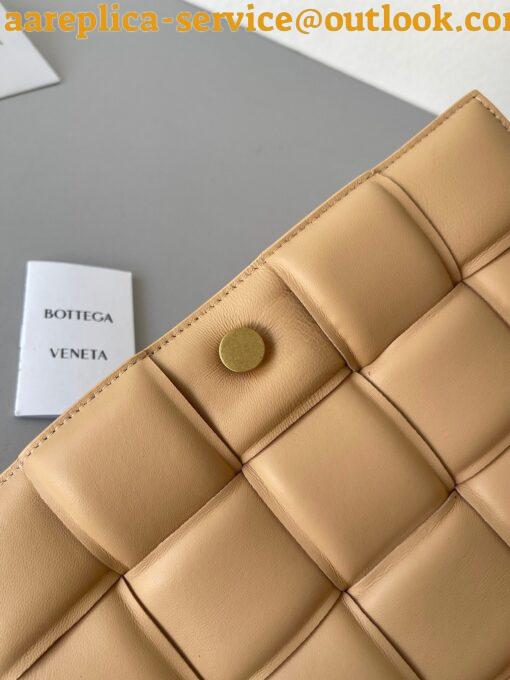 Replica Bottega Veneta Padded Cassette Bag In Almond Intrecciato Lambskin 9