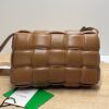 Replica Bottega Veneta Padded Cassette Bag In Almond Intrecciato Lambskin 12