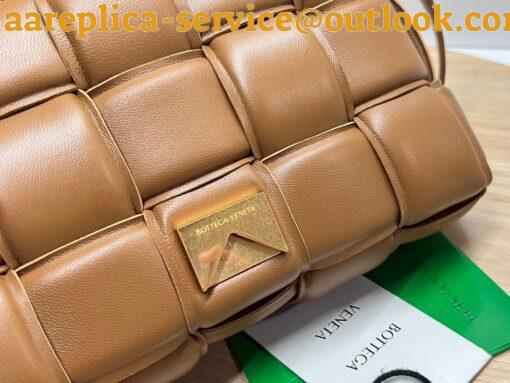 Replica Bottega Veneta Padded Cassette Bag In Caramel Intrecciato Lambskin 7