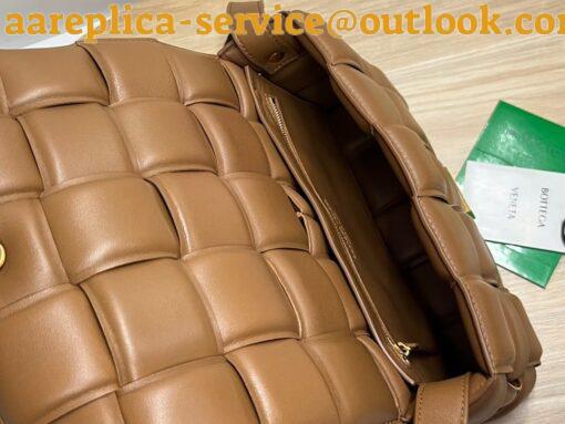 Replica Bottega Veneta Padded Cassette Bag In Caramel Intrecciato Lambskin 8