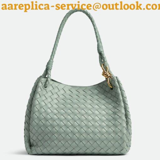 Replica Bottega Veneta Parachute Large Bag in Sauge Intrecciato Lambskin 12