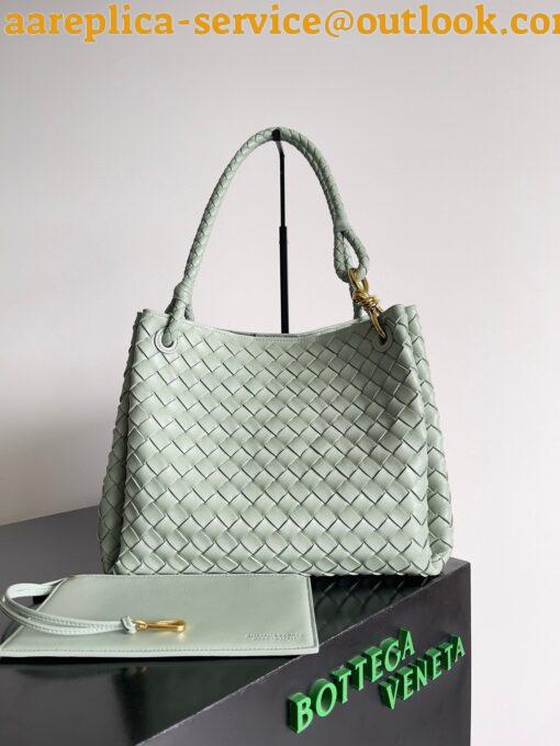 Replica Bottega Veneta Parachute Large Bag in Sauge Intrecciato Lambskin 3