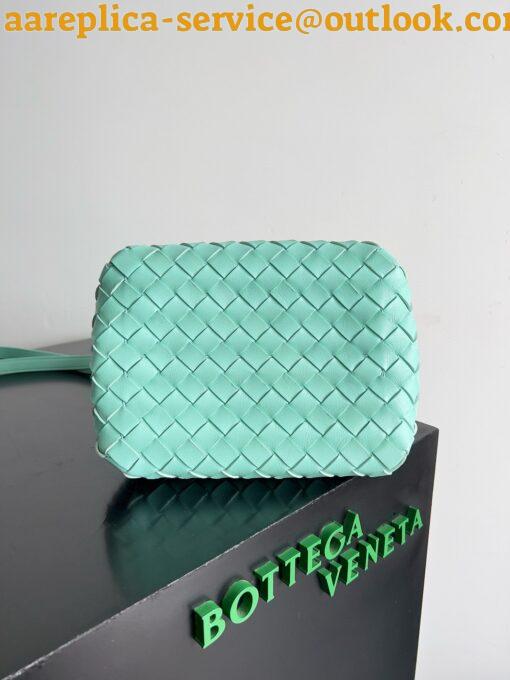 Replica Bottega Veneta Parachute Small Bag in Green Oasis Intrecciato Lambskin 18