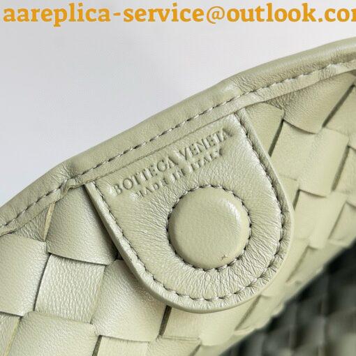 Replica Bottega Veneta Sardine Medium Bag in Travertine Intrecciato Lambskin 21