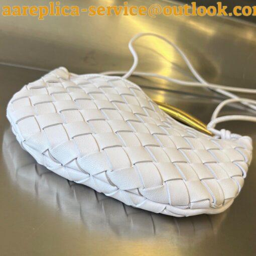 Replica Bottega Veneta Sardine Mini Bag In White Intrecciato Lambskin 5