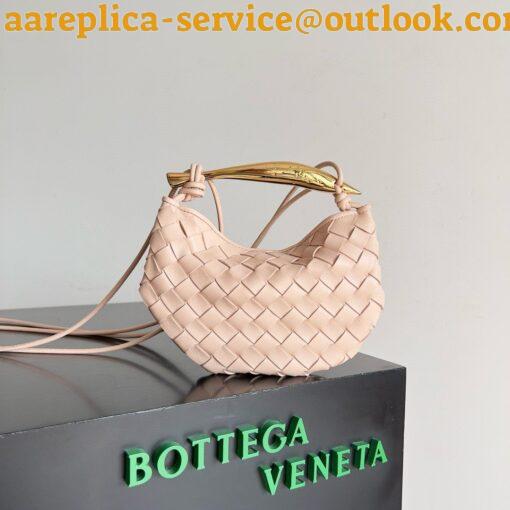 Replica Bottega Veneta Sardine Mini Bag in Lotus Intrecciato Lambskin 13