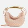 Replica Bottega Veneta Sardine Medium Bag in Travertine Intrecciato Lambskin 22