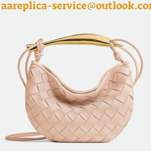 Replica Bottega Veneta Sardine Mini Bag in Lotus Intrecciato Lambskin