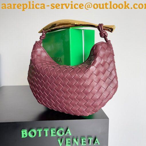 Replica Bottega Veneta Sardine Small Bag In Barolo Intrecciato Lambskin 4