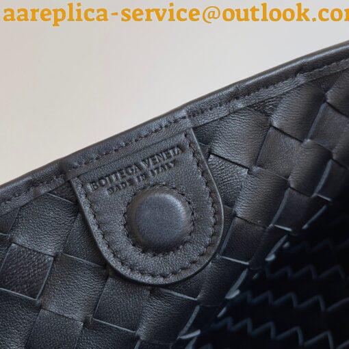 Replica Bottega Veneta Sardine Small Bag In Black Intrecciato Lambskin 10