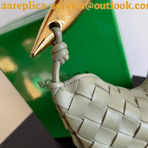 Replica Bottega Veneta Sardine Small Bag In Travertine Intrecciato Lambskin 6