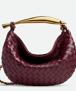 Replica Bottega Veneta Sardine Small Bag with Chain in Barolo Lambskin