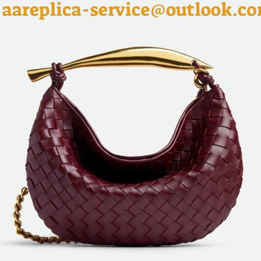 Replica Bottega Veneta Sardine Small Bag with Chain in Barolo Lambskin