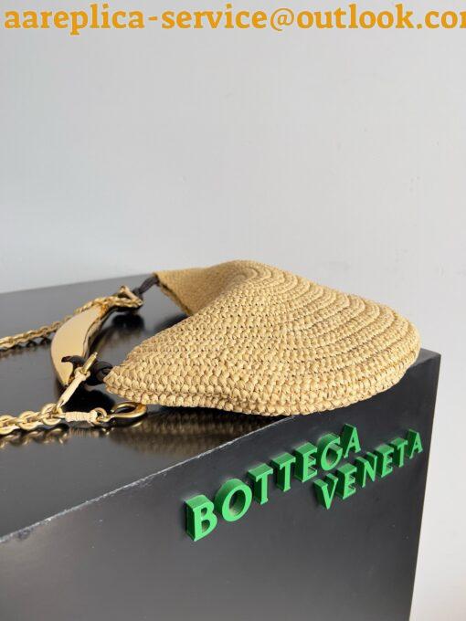 Replica Bottega Veneta Sardine Small Bag with Chain in Natural Raffia 6