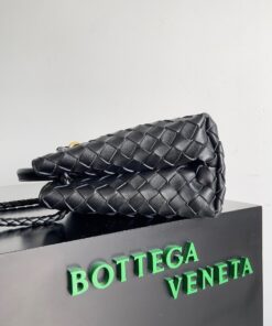 Replica Bottega Veneta Small Andiamo Bag In Black Intrecciato Lambskin 2