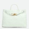 Replica Bottega Veneta Small Andiamo Bag In Ice Cream Intrecciato Lambskin 10