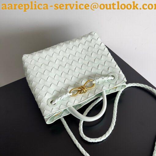 Replica Bottega Veneta Small Andiamo Bag In Glacier Intrecciato Lambskin 12