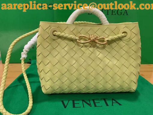 Replica Bottega Veneta Small Andiamo Bag In Ice Cream Intrecciato Lambskin 5