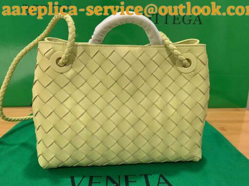 Replica Bottega Veneta Small Andiamo Bag In Ice Cream Intrecciato Lambskin 8