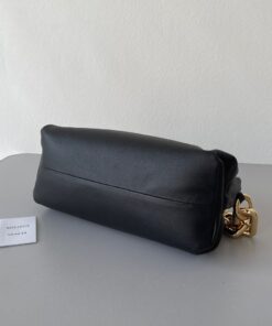 Replica Bottega Veneta The Chain Pouch Bag In Black Calfskin