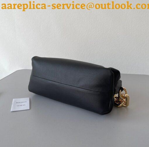 Replica Bottega Veneta The Chain Pouch Bag In Black Calfskin