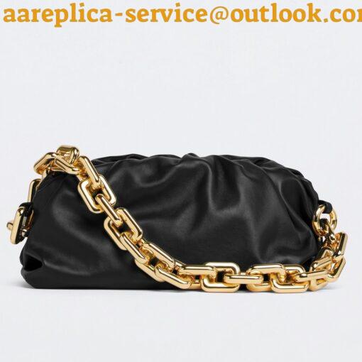 Replica Bottega Veneta The Chain Pouch Bag In Black Calfskin 3