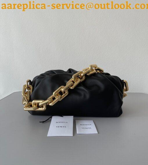 Replica Bottega Veneta The Chain Pouch Bag In Black Calfskin 4