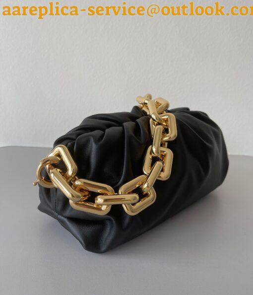 Replica Bottega Veneta The Chain Pouch Bag In Black Calfskin 6