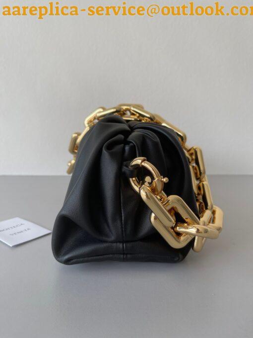 Replica Bottega Veneta The Chain Pouch Bag In Black Calfskin 8