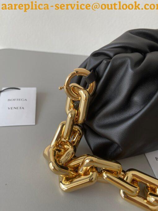 Replica Bottega Veneta The Chain Pouch Bag In Black Calfskin 10