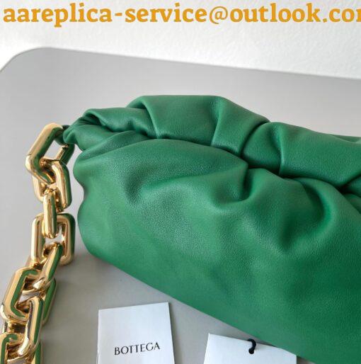 Replica Bottega Veneta The Chain Pouch Bag In Green Calfskin 7