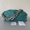 Replica Bottega Veneta The Chain Pouch Bag In Green Calfskin 12