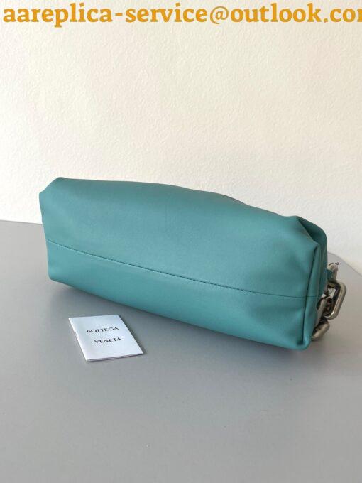 Replica Bottega Veneta The Chain Pouch Bag In Lake Green Calfskin 15