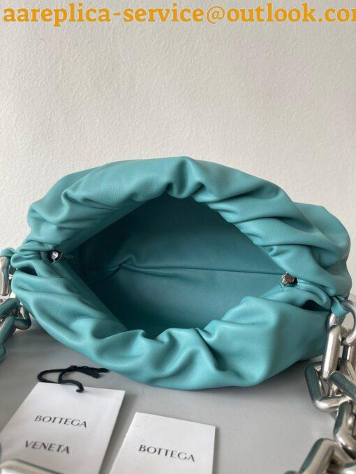 Replica Bottega Veneta The Chain Pouch Bag In Lake Green Calfskin 17