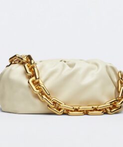 Replica Bottega Veneta The Chain Pouch Bag In Plaster Calfskin