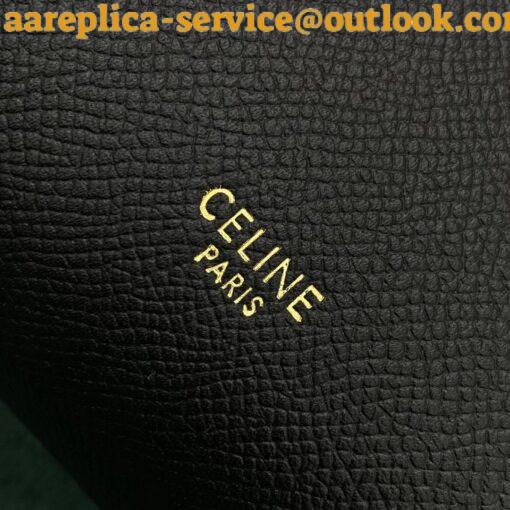 Replica Celine Belt Mini Bag In Black Grained Calfskin 9